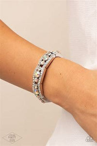 Easy on the Ice - Iridescent Paparazzi Bracelet 