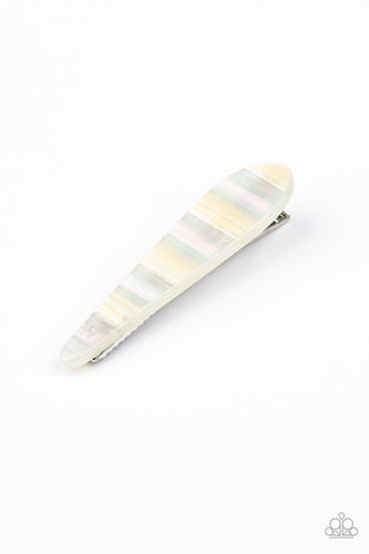 Stellar Shell - Multi Color Iridescent Hair Clip - Paparazzi Accessories