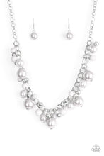 Load image into Gallery viewer, The Upstater - Silver Pearl Bead Necklace - Paparazzi Accessories