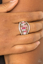 Load image into Gallery viewer, Treasure Chest Charm - Pink Rhinestone Ring - Paparazzi Accessories