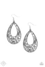 Load image into Gallery viewer, Iridescently Ivy - Silver Earrings - Paparazzi Accessories - All That Sparkles XOXO