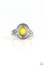 Load image into Gallery viewer, Best In Zest - Yellow Bead Ring with Texture - Paparazzi Accessories - All That Sparkles XOXO