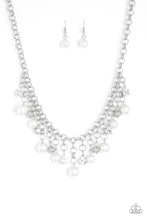 Load image into Gallery viewer, HEIR-headed - White Pearl and Rhinestone Necklace - Paparazzi Accessories