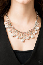 Load image into Gallery viewer, HEIR-headed - White Pearl and Rhinestone Necklace - Paparazzi Accessories 