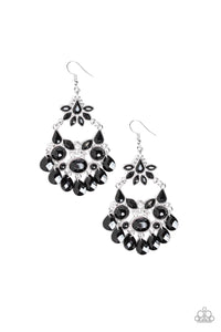 Garden Dream - Black Beaded Earrings - Paparazzi Accessories - All That Sparkles XOXO
