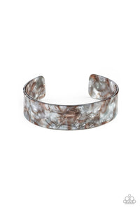 Glaze Daze - Multi Metallic-Like Acrylic Cuff Bracelet - Paparazzi Accessories