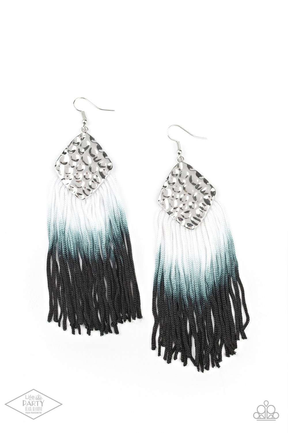 Paparazzi white sale fringe earrings