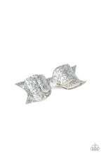 Load image into Gallery viewer, Put A Bow On It - Silver - Hair Clip - Paparazzi  Accessories - All That Sparkles XOXO
