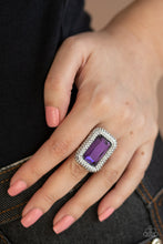 Load image into Gallery viewer, A Grand STATEMENT-MAKER - Purple Rhinestone Ring - Paparazzi Accessories