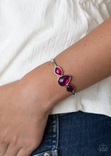 Load image into Gallery viewer, Boho Beach Babe - Purple Stone Cuff Bracelet - Paparazzi Accessories