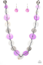 Load image into Gallery viewer, Seashore Spa - Purple Shell Like Necklace - Paparazzi Accessories