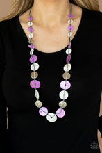 Load image into Gallery viewer, Seashore Spa - Purple Shell Like Necklace - Paparazzi Accessories
