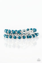 Load image into Gallery viewer, Immeasurably Infinite - Blue Stretchy &quot;Infinity&quot; Bracelet - Paparazzi Accessories